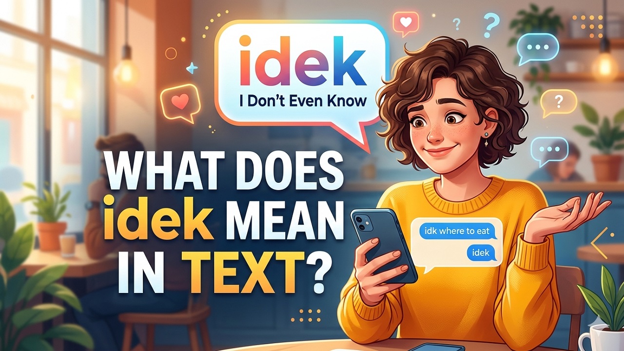 What Does idek Meaning in Text? (2026 Slang Guide with Examples & Replies)