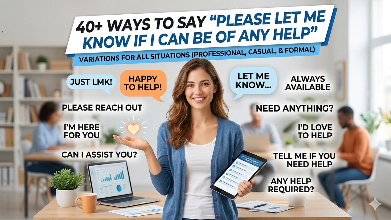 40+ Ways to Say “Please Let Me Know If I Can Be of Any Help”