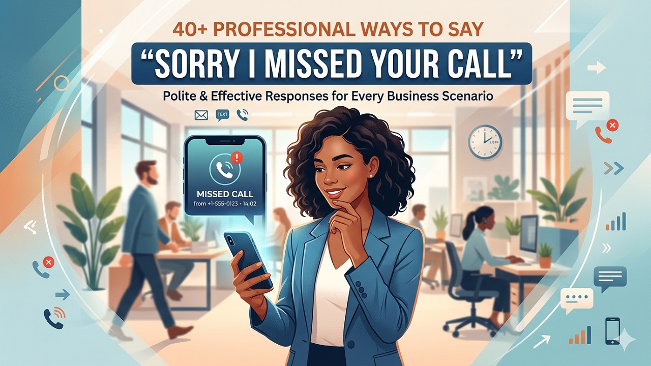 40+ Professional Ways to Say “Sorry I Missed Your Call”