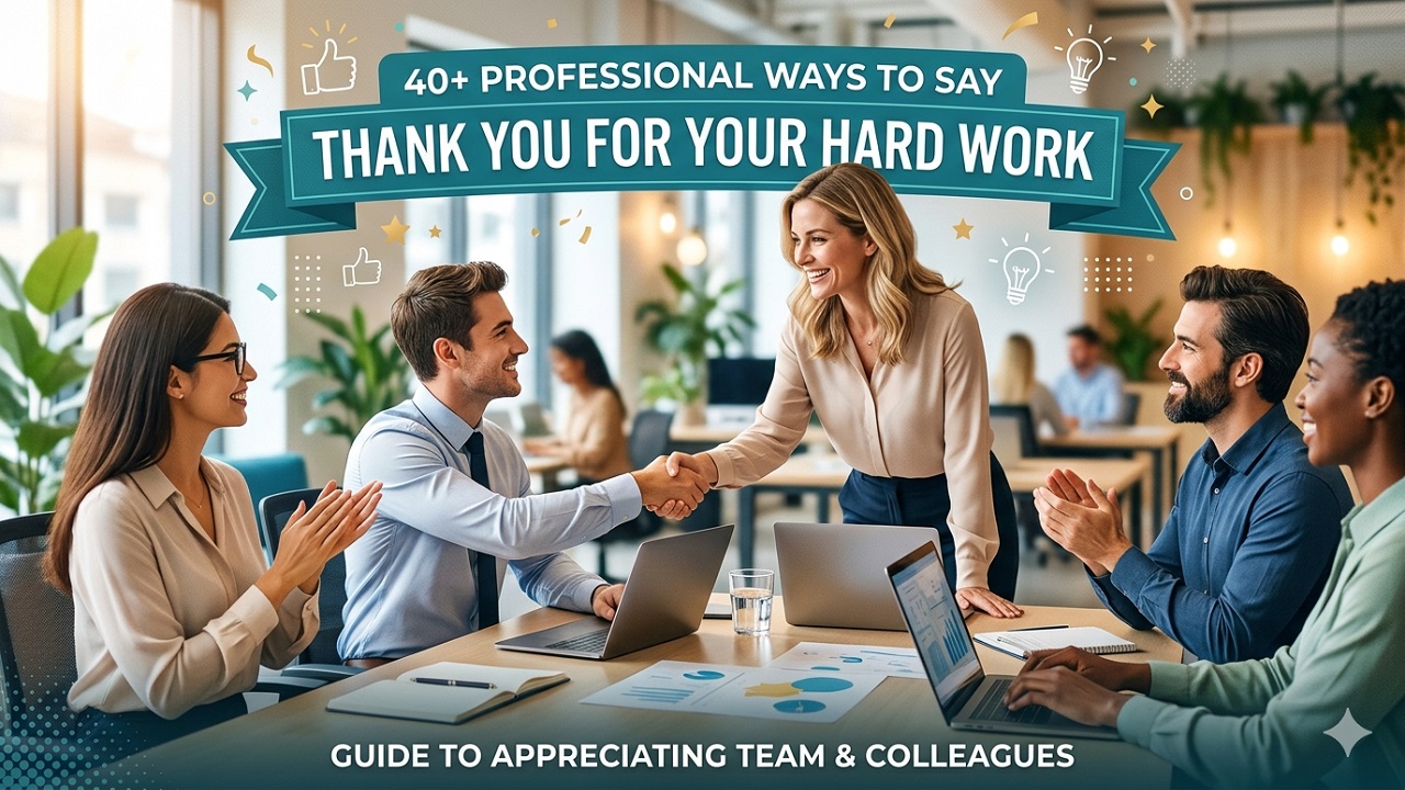 40+ Professional Ways to Say “Thank You for Your Hard Work”