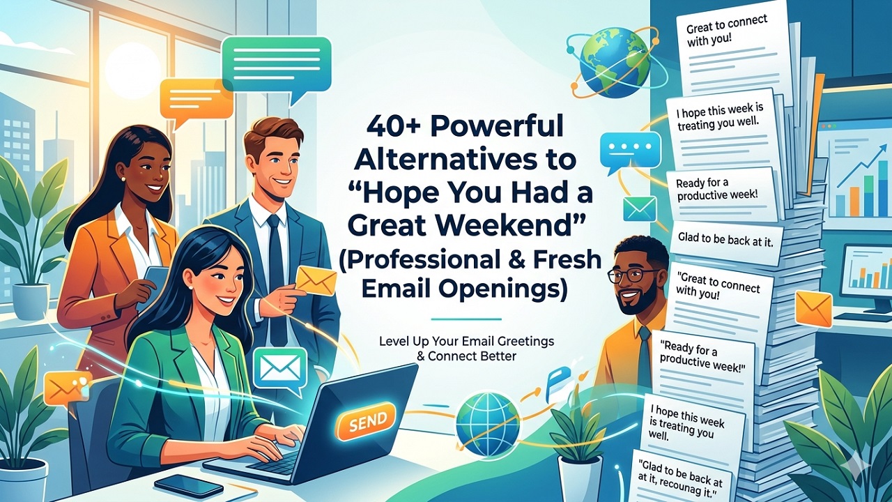 40+ Powerful Alternatives to “Hope You Had a Great Weekend” (Professional & Fresh Email Openings)