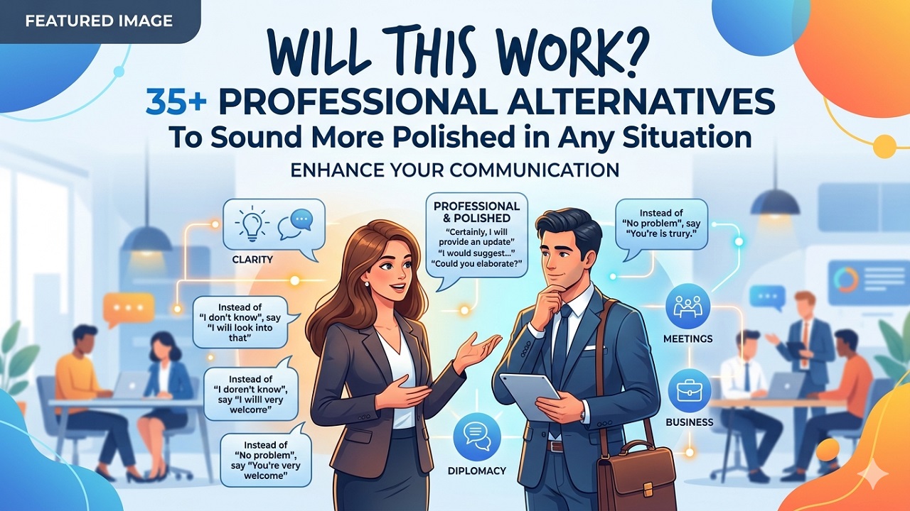 Will This Work? 35+ Professional Alternatives to Sound More Polished in Any Situation
